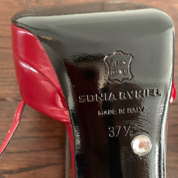 Sonia Rykiel red leather heals - Picture 5 of 5